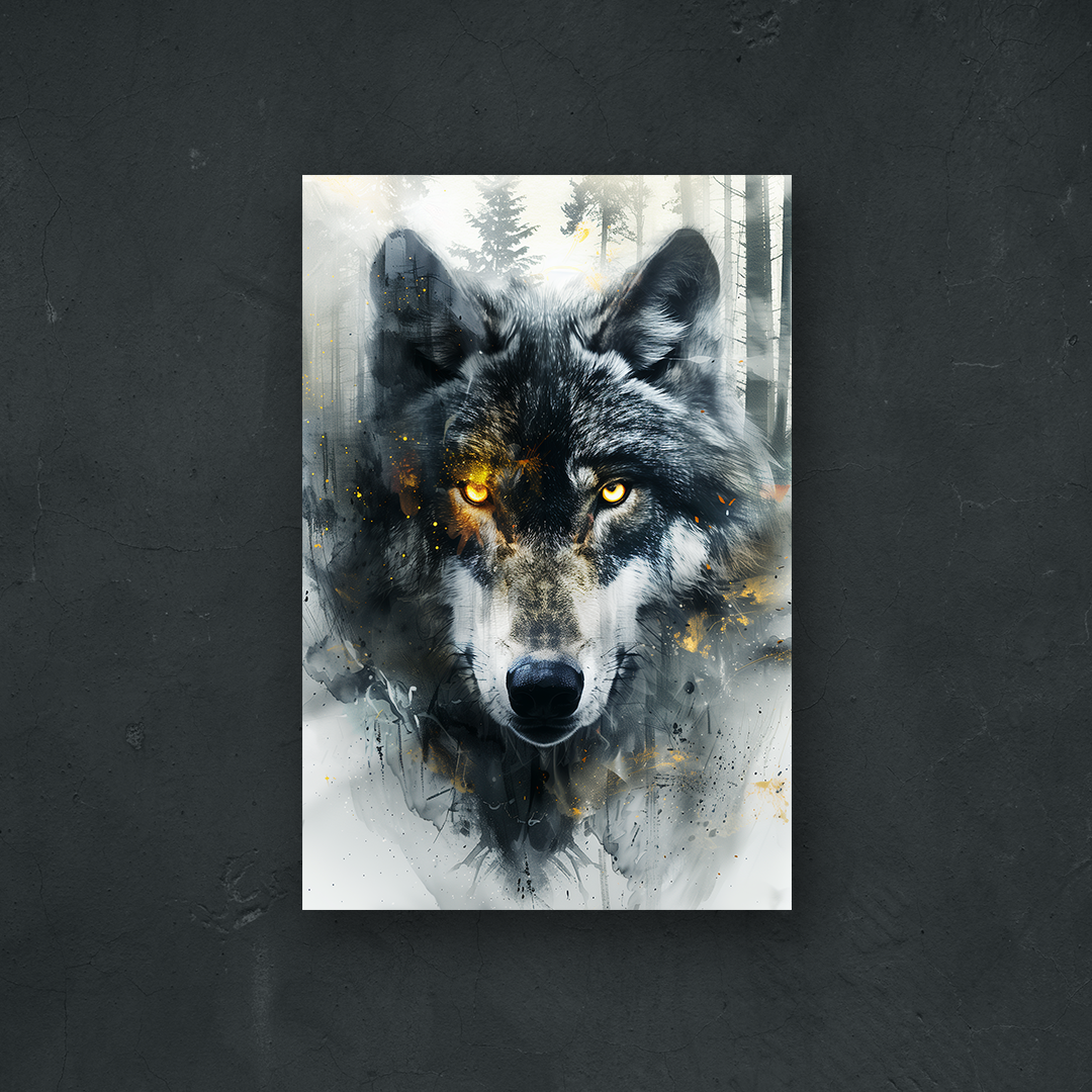 NOTRE COLLECTION - NATURE - le Loup aux Yeux d'Or