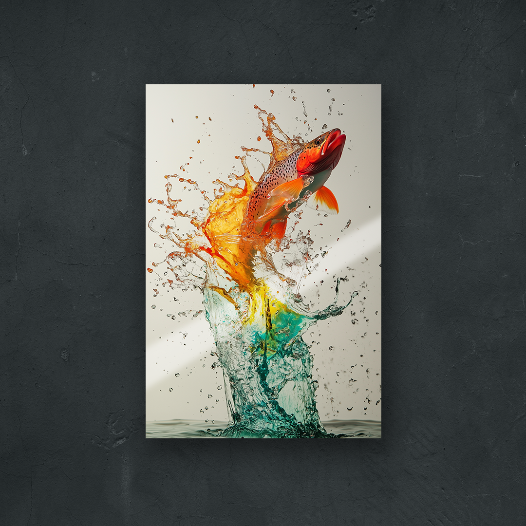 NOTRE COLLECTION - ABSTRAIT - Truite éclaboussante