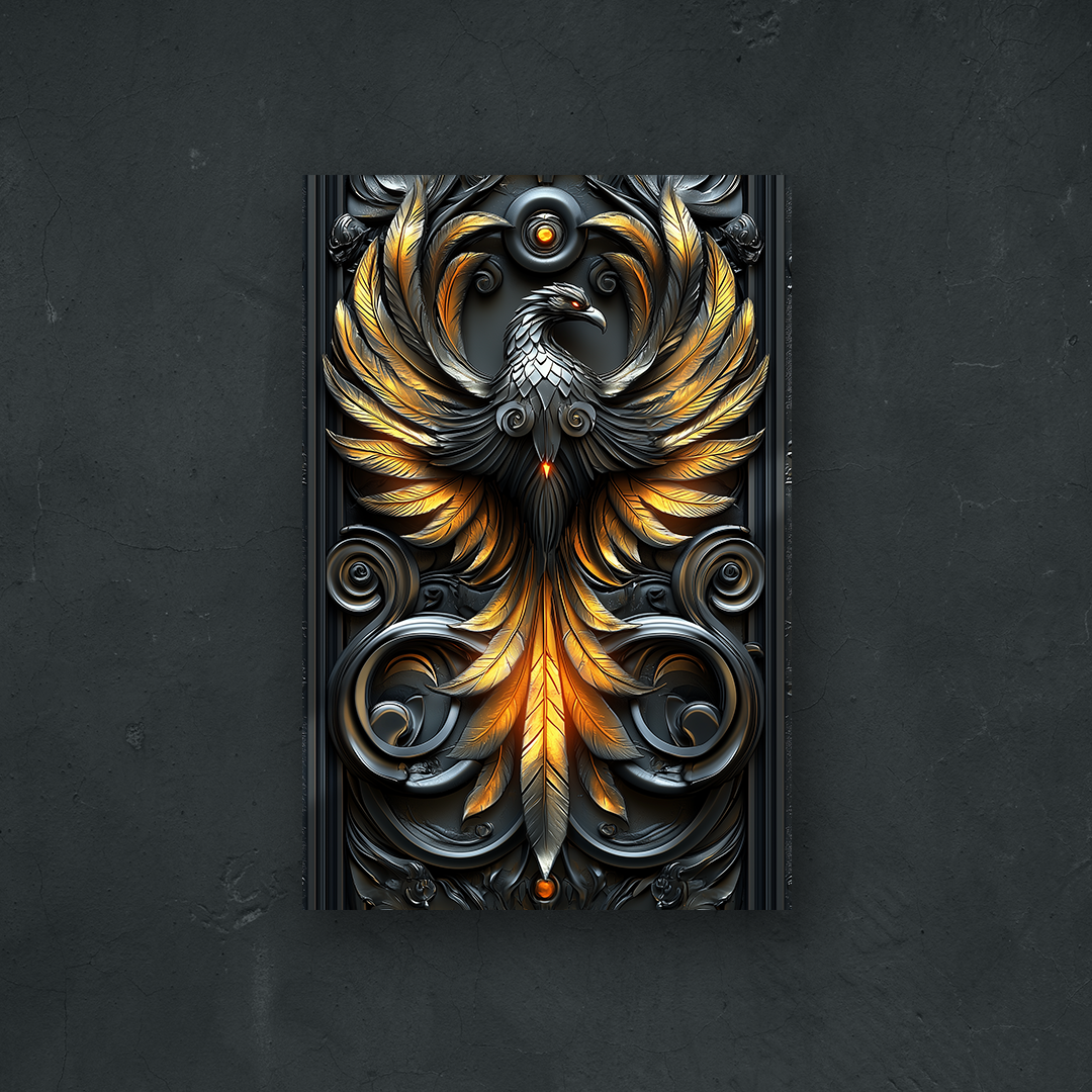 OUR COLLECTION - FANTASY - Dark Golden Phoenix