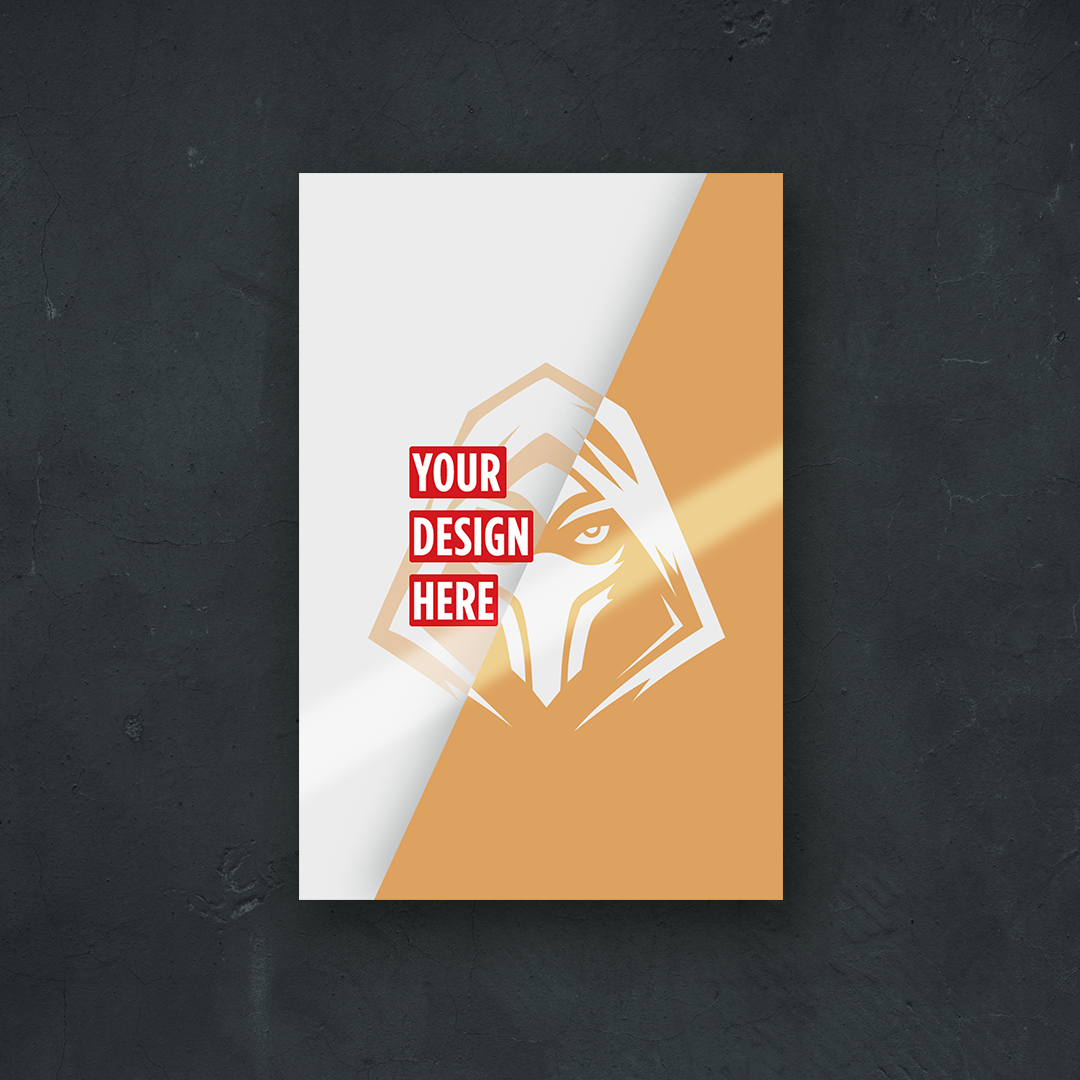 Custom metal print design template - Upload your own image