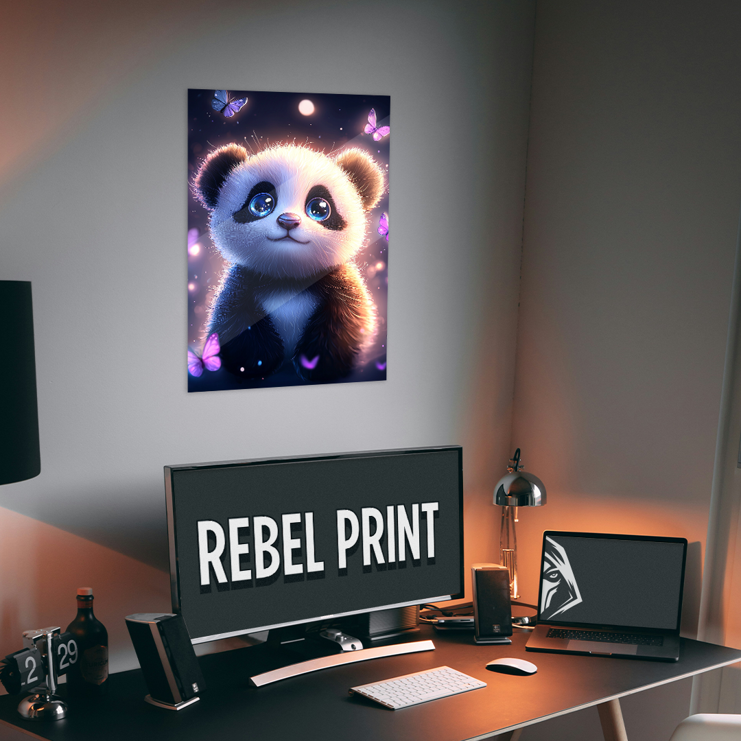 OUR COLLECTION - ANIME STYLE - Cute Panda with Butterflies