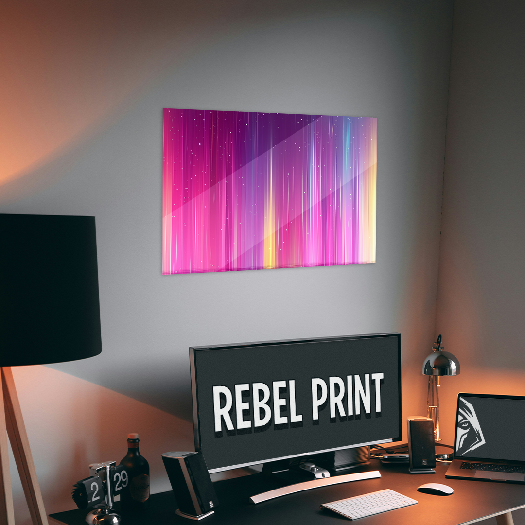 OUR COLLECTION - ABSTRACT - Rainbow Light Waves