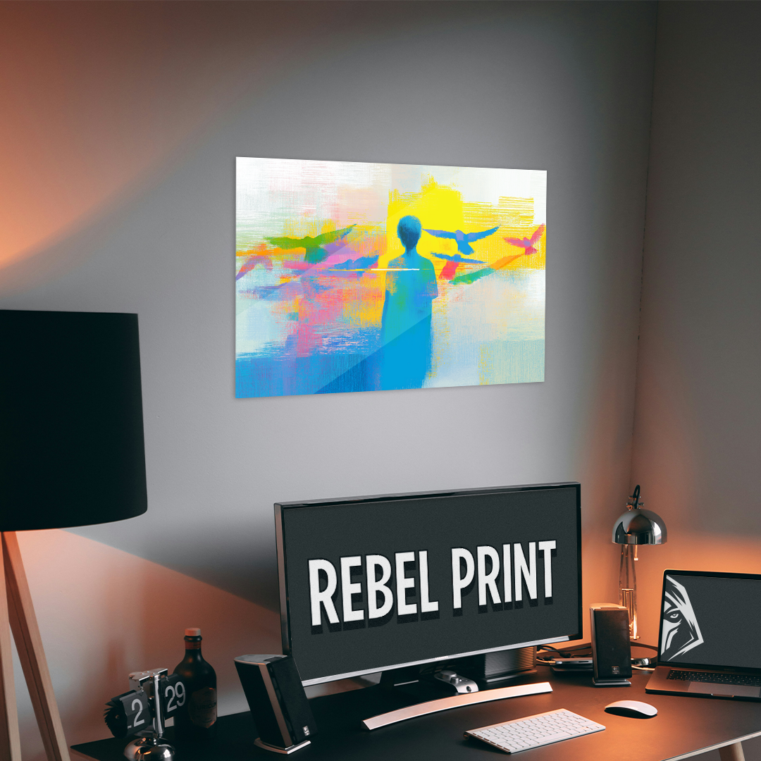OUR COLLECTION - ABSTRACT - Colored Crows