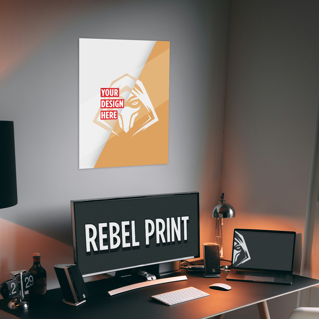 Custom metal print design template - Upload your own image
