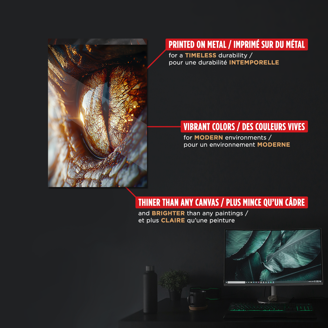 NOTRE COLLECTION - FANTASY - Dragon aux yeux d'or