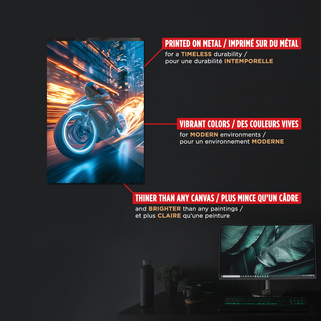 OUR COLLECTION - SCI-FI - Fiery Cyber Moto