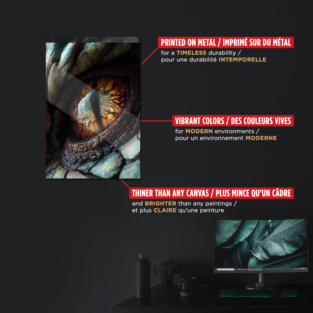 NOTRE COLLECTION - FANTASY - Dragon aux yeux marrons