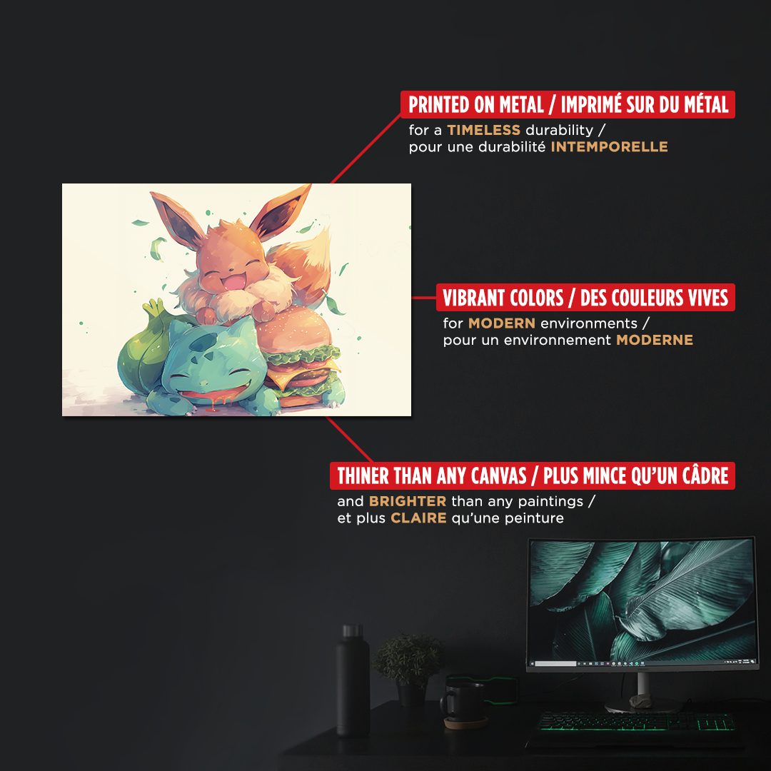 FUJIMOTO AYUMU - POKÉMON - Eevee and Bulba burger