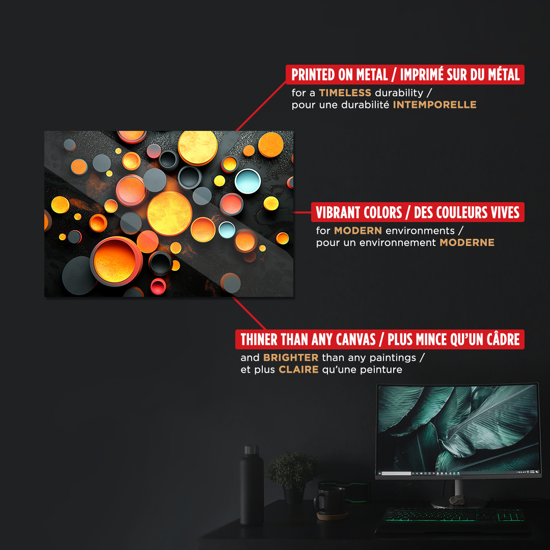 OUR COLLECTION - ABSTRACT - Orange Galaxy