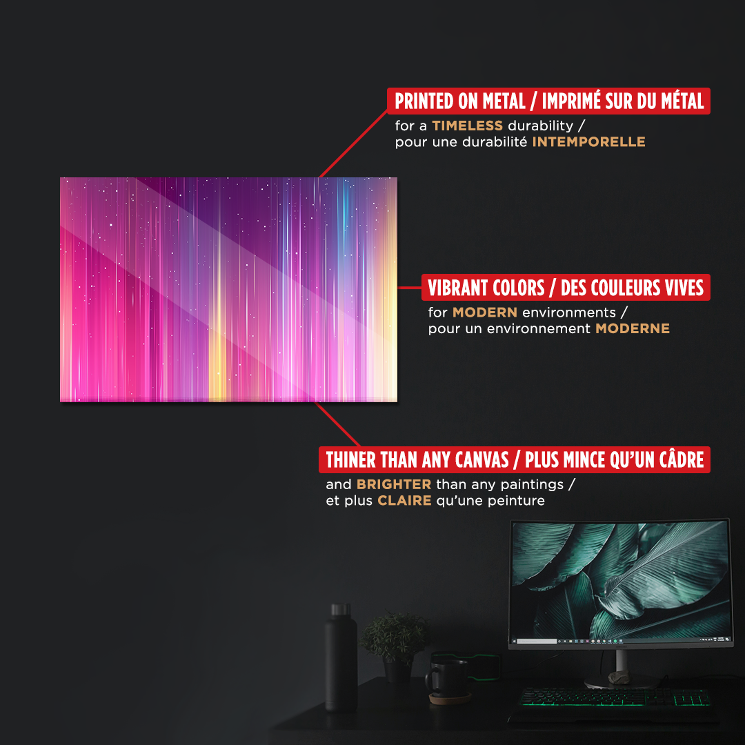 OUR COLLECTION - ABSTRACT - Rainbow Light Waves