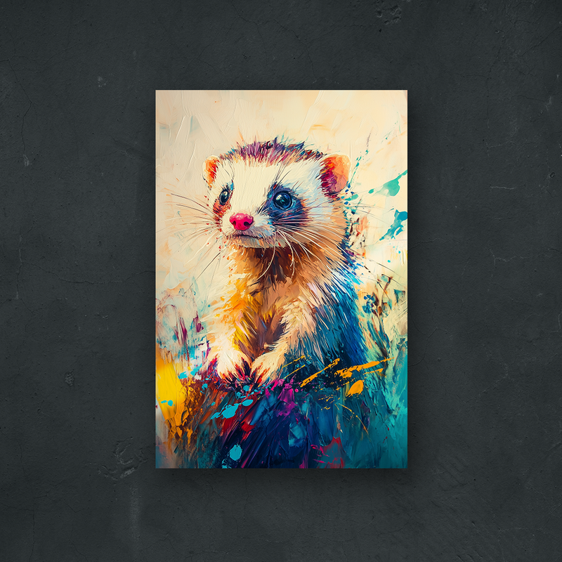 OUR COLLECTION - ABSTRACT - Colorful Ferret