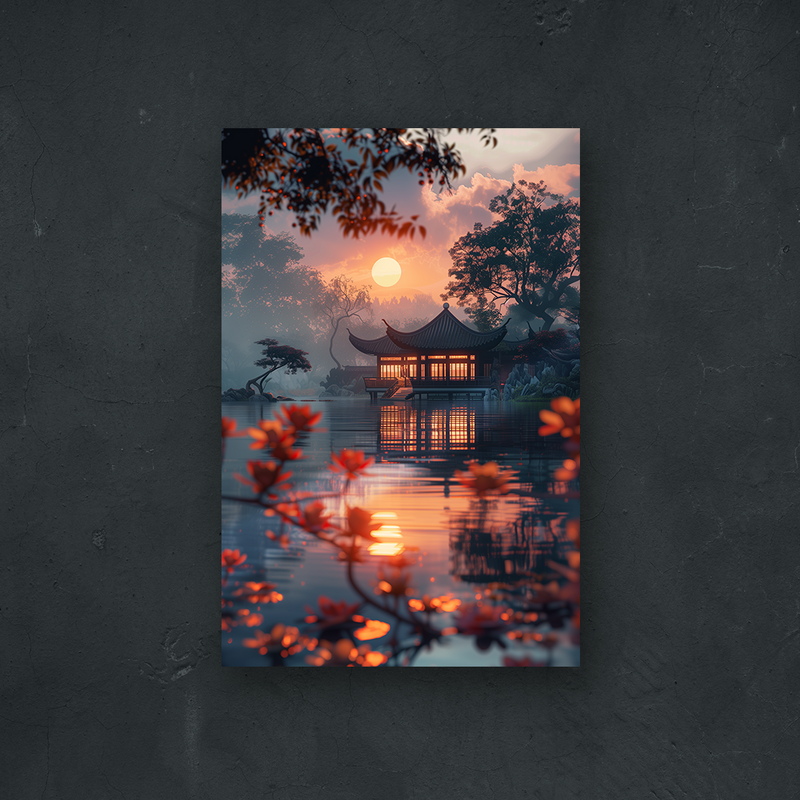 NOTRE COLLECTION - ORIENTALE - le Temple du Lac