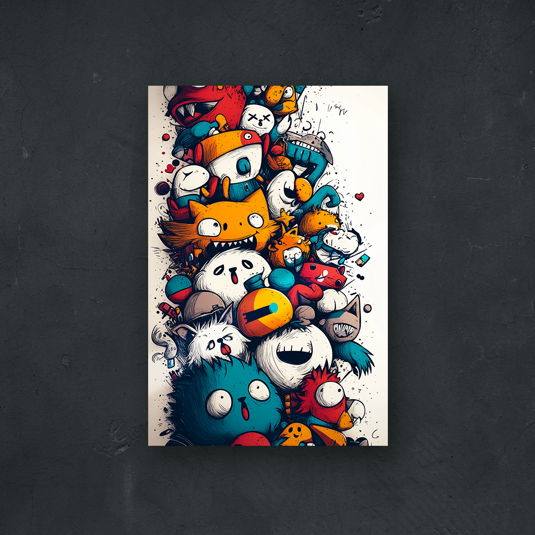 OUR COLLECTION - ABSTRACT - Cartoony Creatures