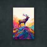 OUR COLLECTION - ABSTRACT - Elk on a Hill Abstract Edition