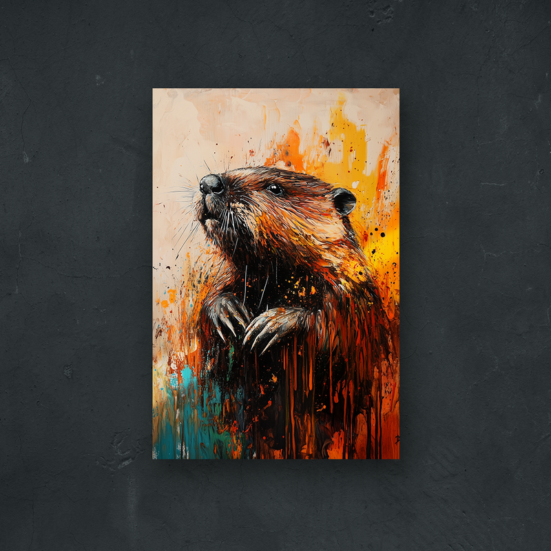 OUR COLLECTION - ABSTRACT - Splashed Canadian Emblem