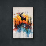 NOTRE COLLECTION - NATURE - Un orignal peint en liberté