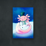 MAXOUCO - FÊTES - Bonhomme Axolotl des Neiges