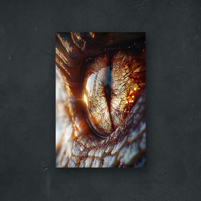 NOTRE COLLECTION - FANTASY - Dragon aux yeux d'or