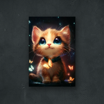 NOTRE COLLECTION - STYLE ANIME - Chat mignon avec des papillons