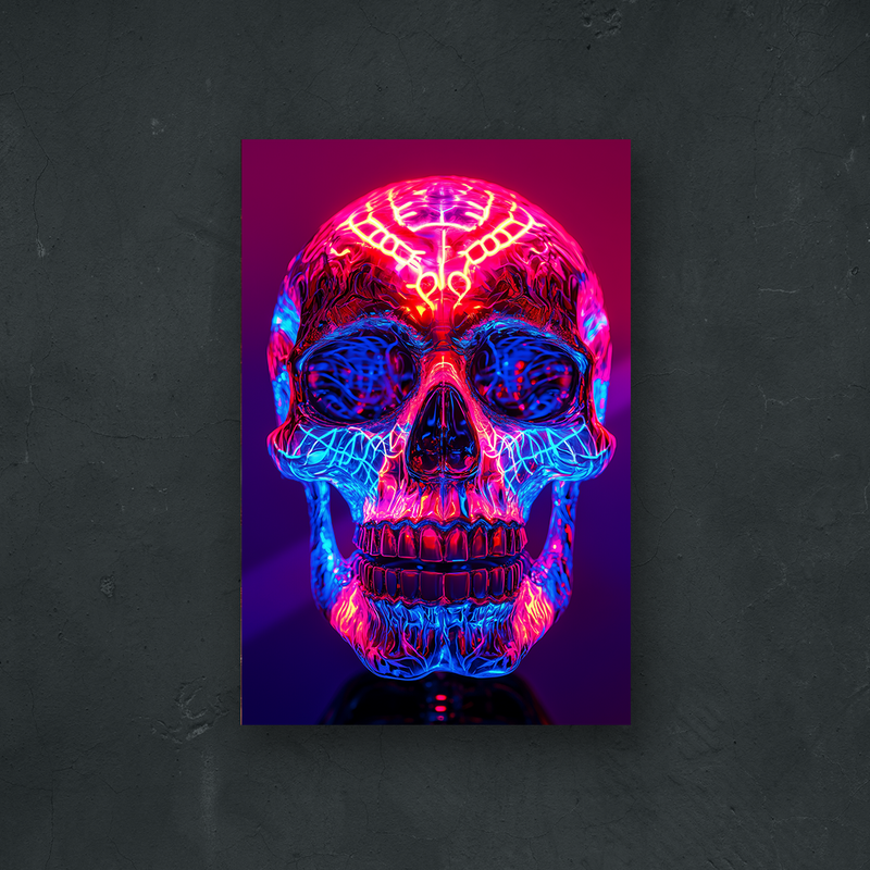 OUR COLLECTION - REALISTIC - Glowy Neon Skull