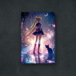 FUJIMOTO AYUMU - SAILOR MOON - Sailor Moon, Luna and butterflies