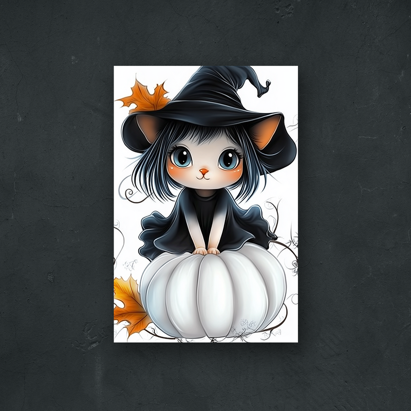 NOTRE COLLECTION - STYLE ANIME - Chaton Sorcière