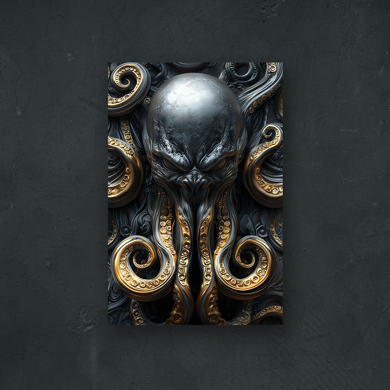 NOTRE COLLECTION - FANTASY - Sombre Kraken doré