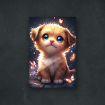 NOTRE COLLECTION - STYLE ANIME - Chien mignon avec des papillons