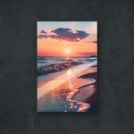 NOTRE COLLECTION - NATURE - Coucher de soleil sur une plage
