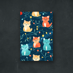 NOTRE COLLECTION - ABSTRAIT - Motif Chat de Noël