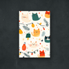 OUR COLLECTION - ABSTRACT - Holiday Cats Pattern