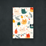 OUR COLLECTION - ABSTRACT - Holiday Cats Pattern