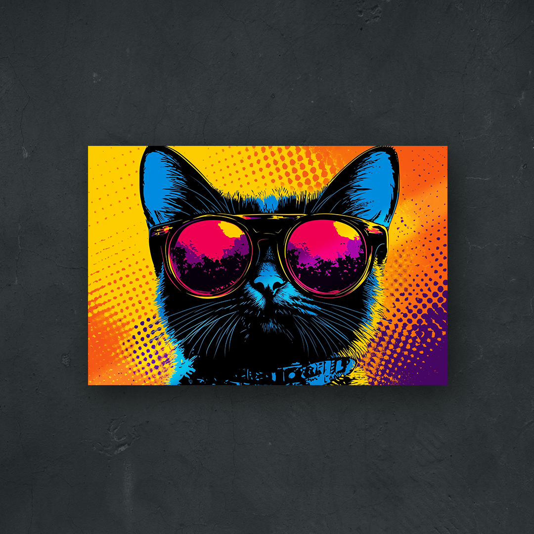 NOTRE COLLECTION - ABSTRAIT - PopArt Cat