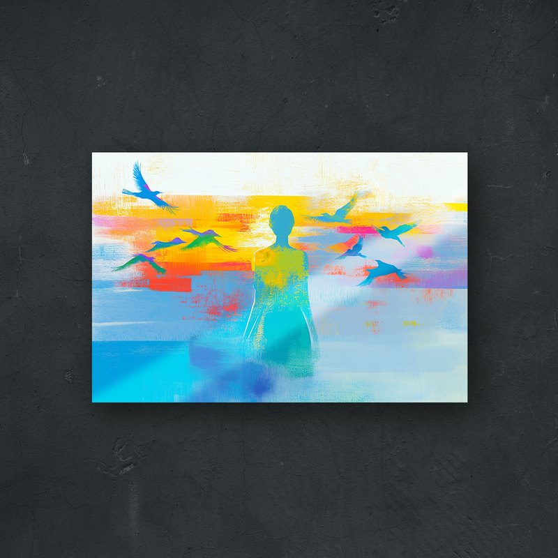 NOTRE COLLECTION - ABSTRAIT - Coucher de soleil perdu