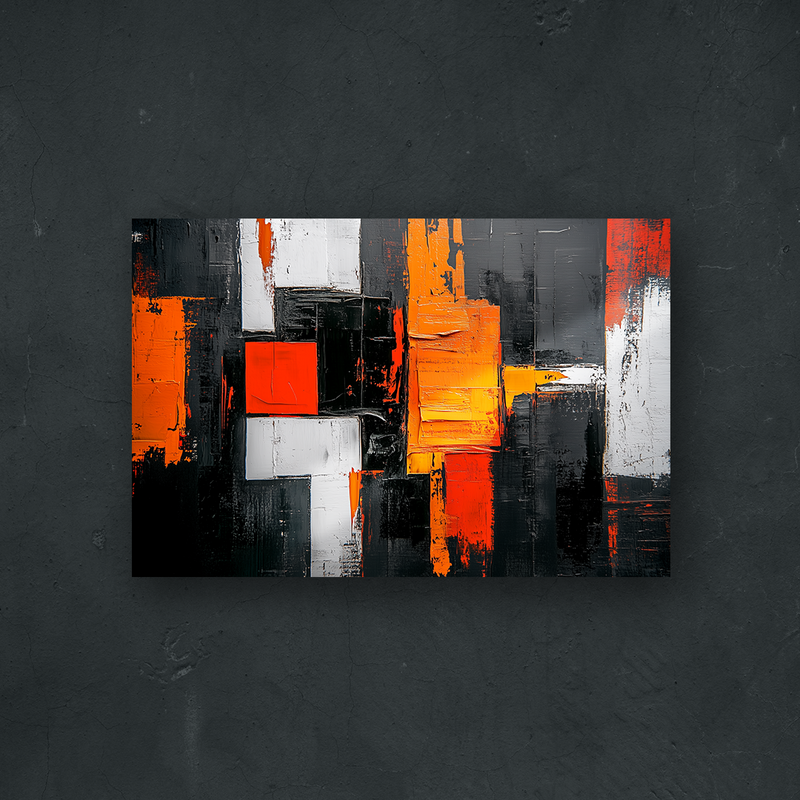 NOTRE COLLECTION - ABSTRAIT - Carrés Burnout