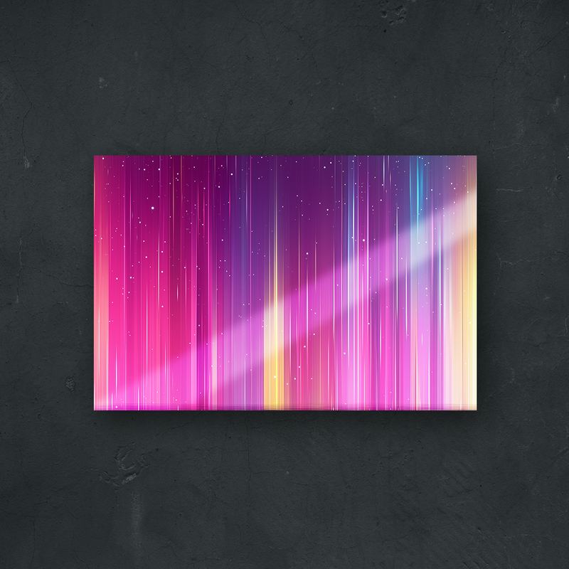 NOTRE COLLECTION - ABSTRAIT - Ondes lumineuses arc-en-ciel