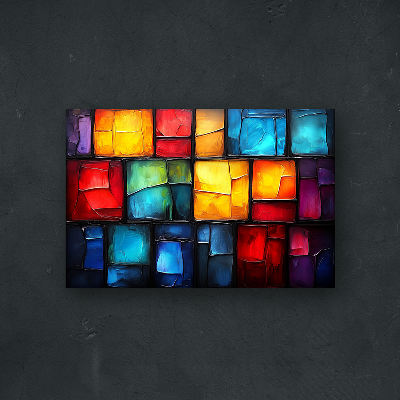 NOTRE COLLECTION - ABSTRAIT - Fenêtres arc-en-ciel