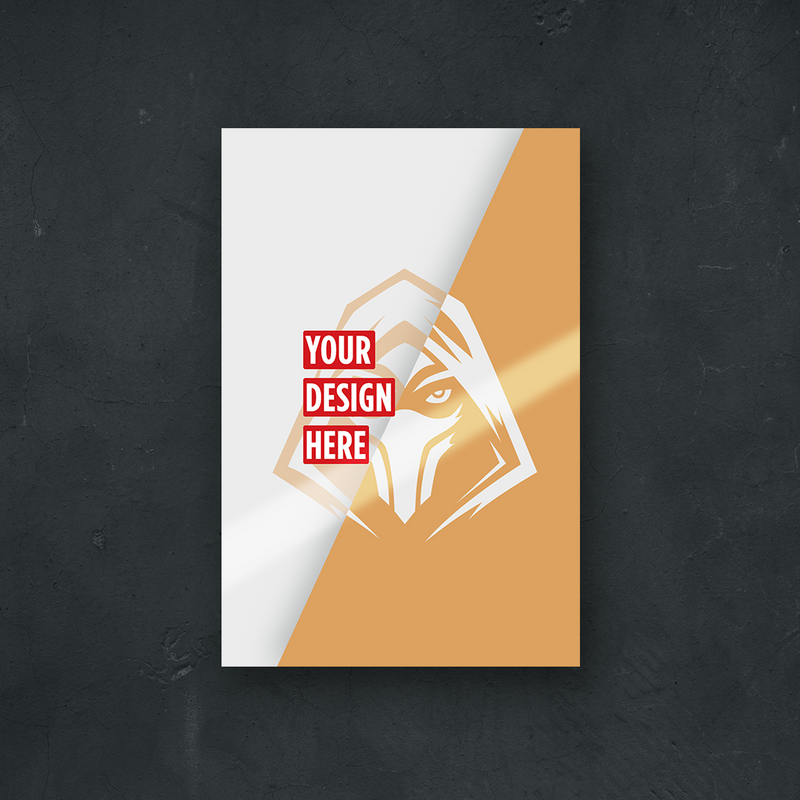 Custom metal print design template - Upload your own image