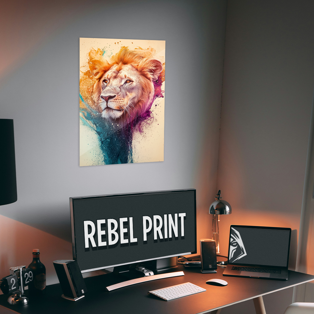 NOTRE COLLECTION - ABSTRAIT - Lion coloré