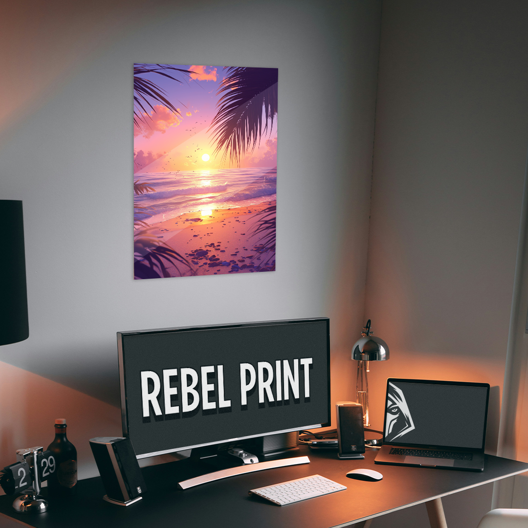 NOTRE COLLECTION - NATURE - Coucher de soleil sur une plage