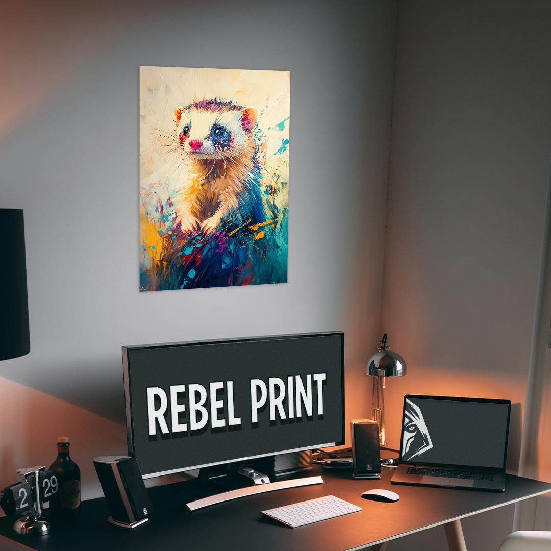 OUR COLLECTION - ABSTRACT - Colorful Ferret