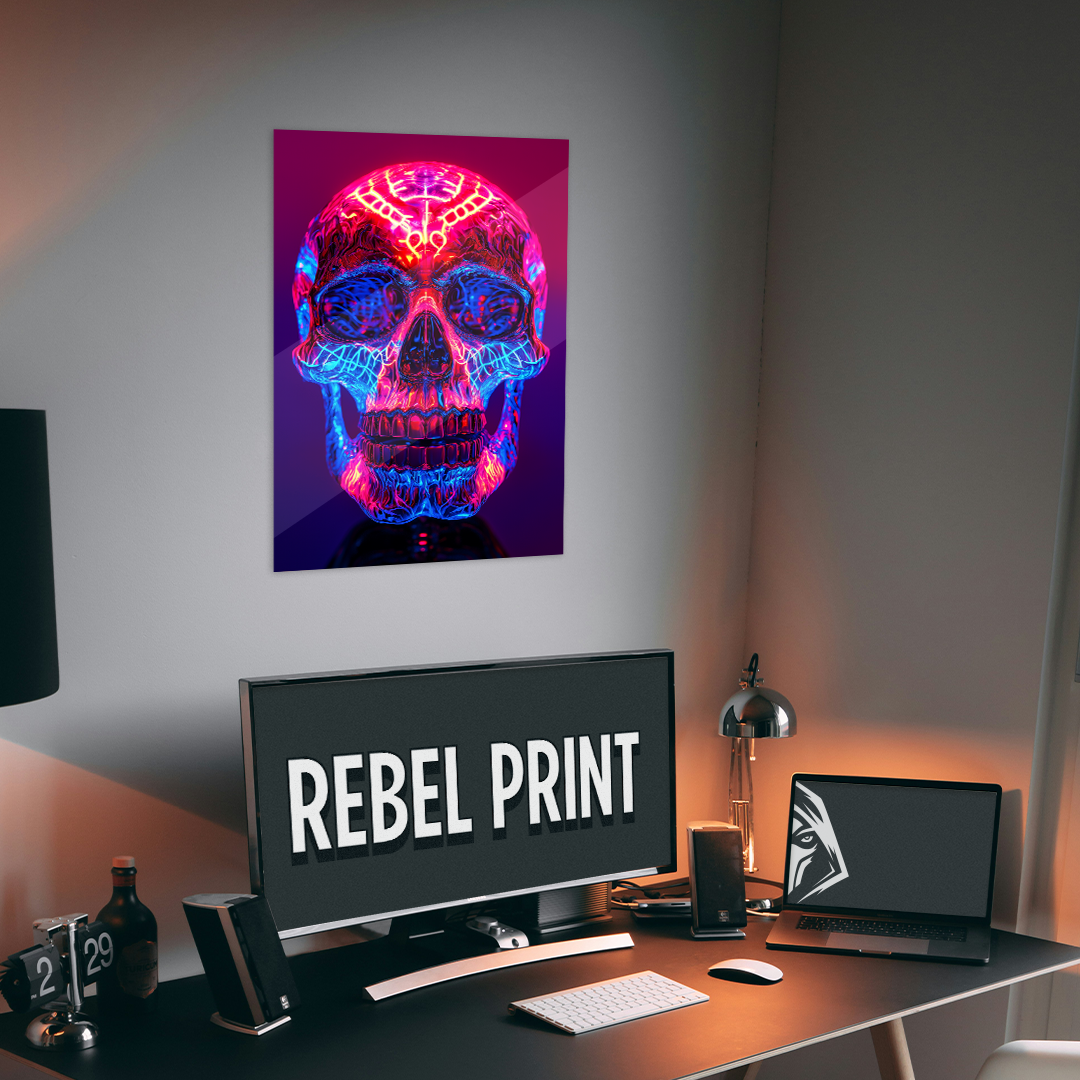 OUR COLLECTION - REALISTIC - Glowy Neon Skull