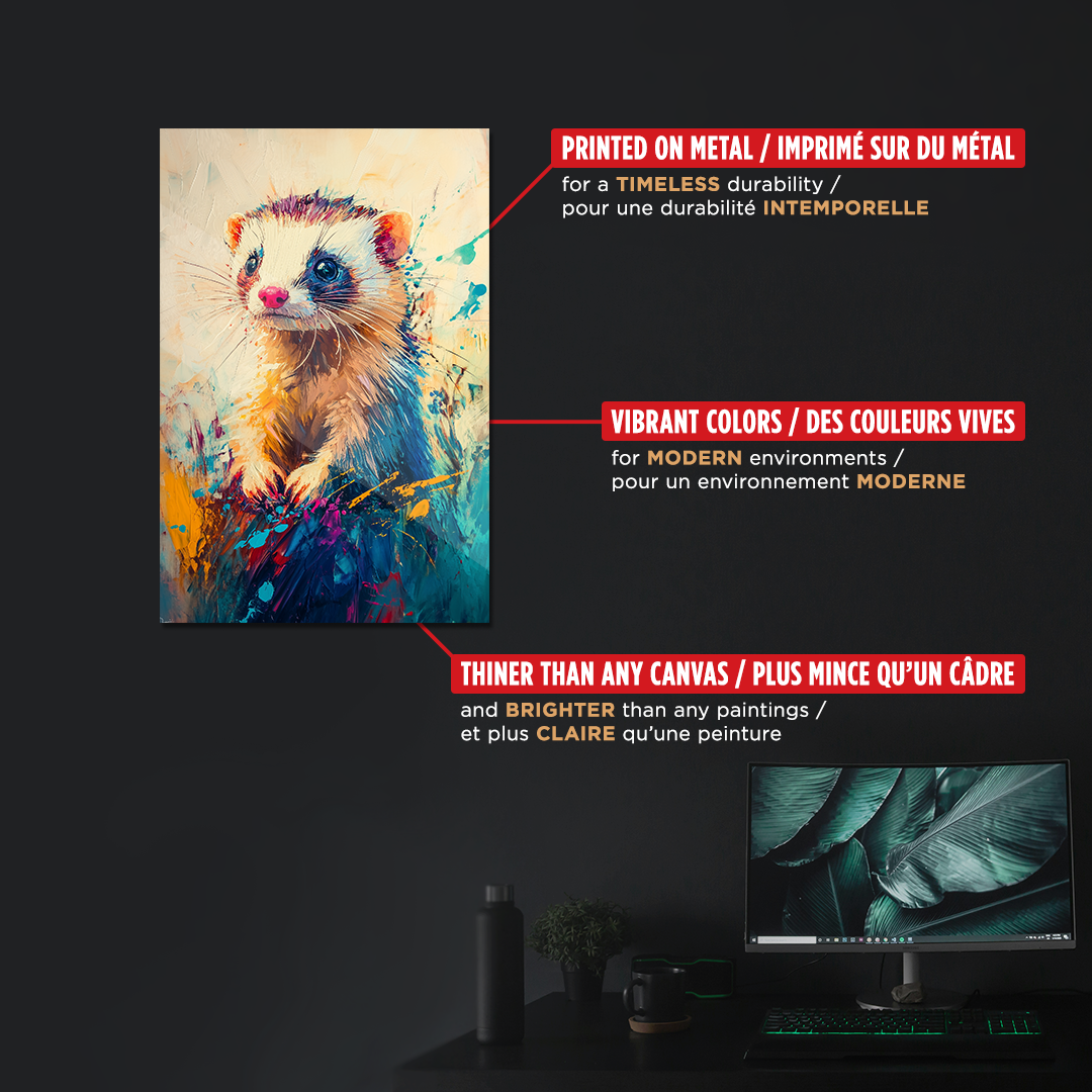 OUR COLLECTION - ABSTRACT - Colorful Ferret