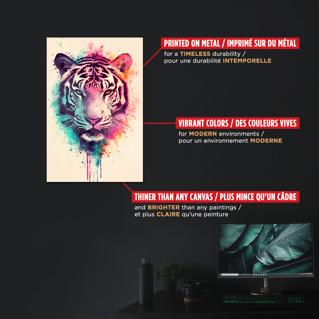 NOTRE COLLECTION - ABSTRAIT - Éclaboussure de Tigre