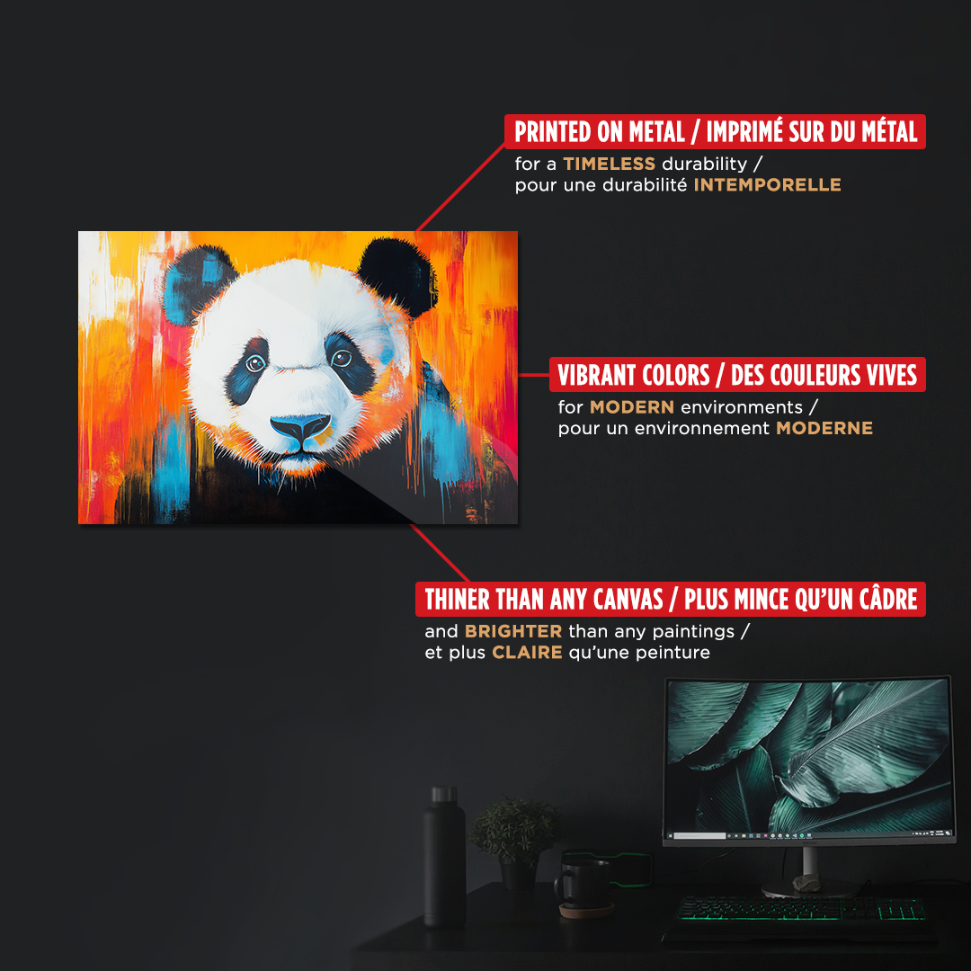 NOTRE COLLECTION - ABSTRAIT - Panda Splashed